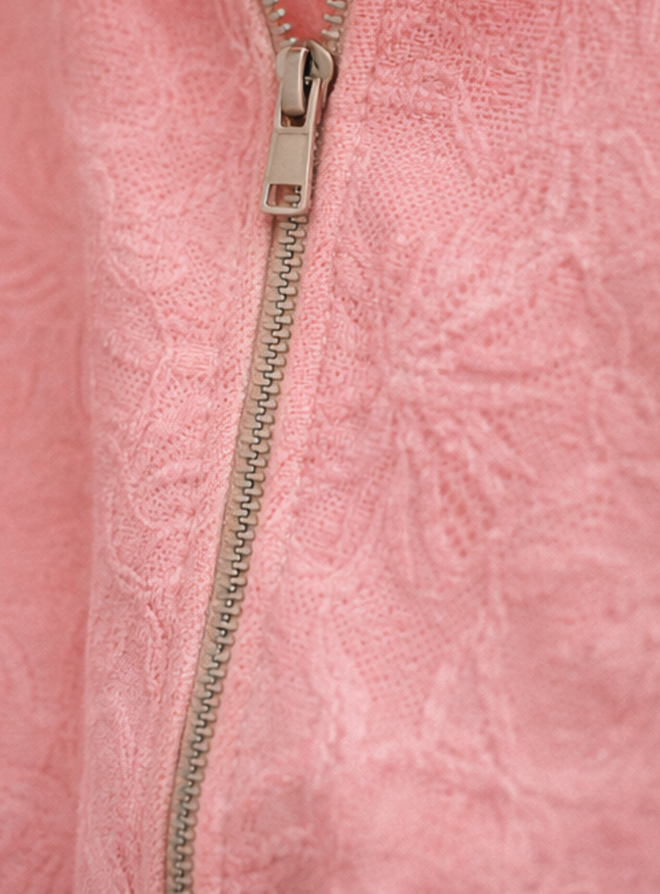 BH21 - Women’s Pink Tracksuit Set – Zip-Up Jacket & Jogger Pants (Casual Athleisure Lounge Wear)