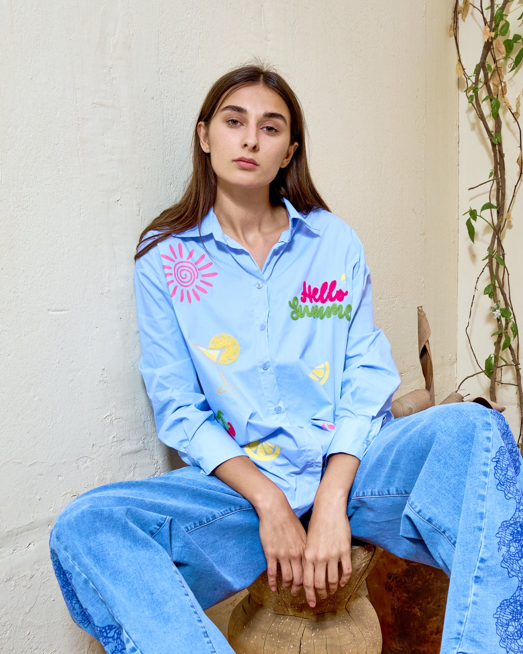 BH60 - Hello Summer Oversized Shirt