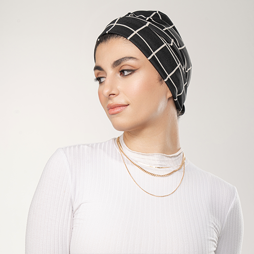 CT1162 - Black & White Turban